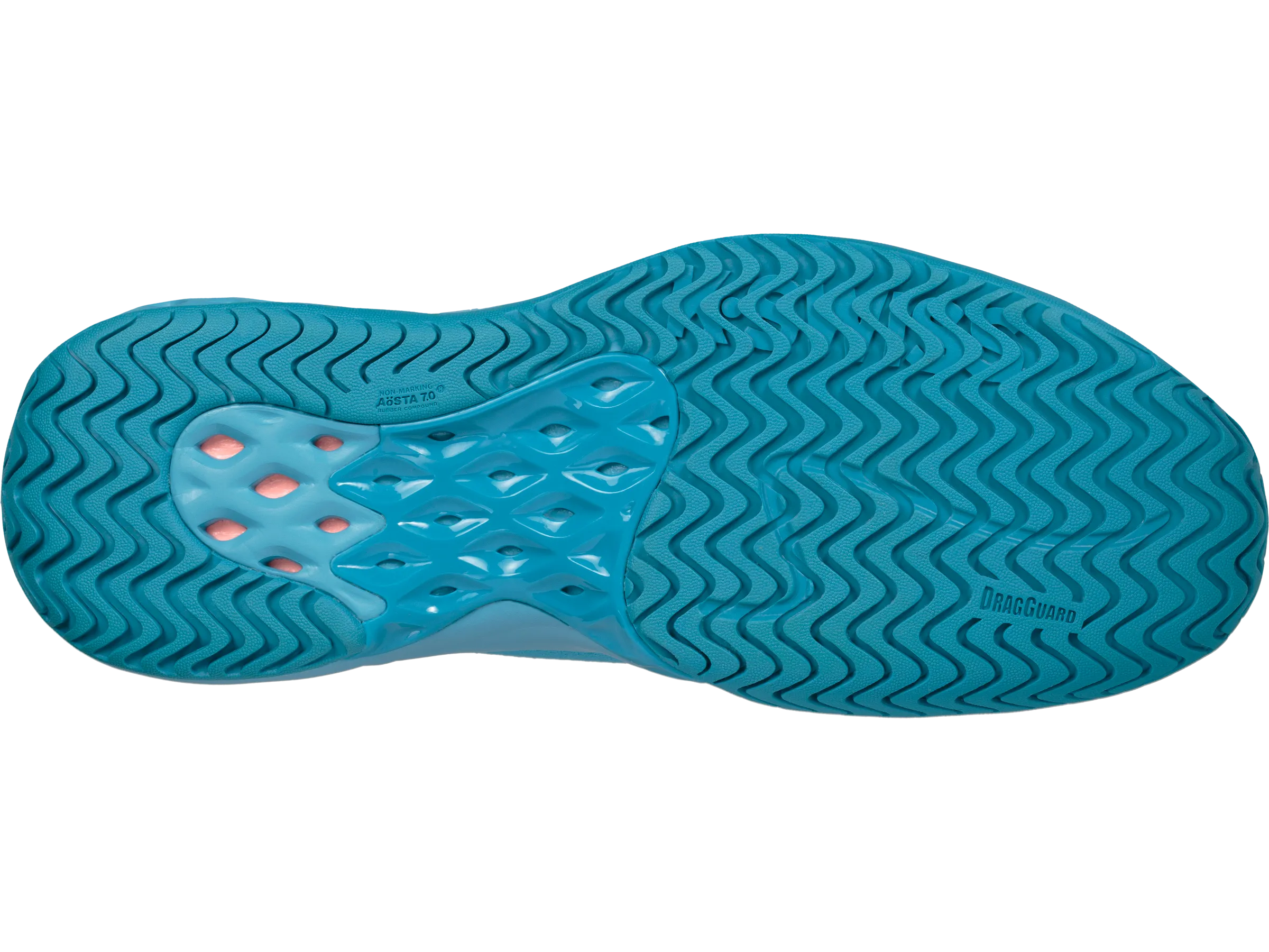 06137-476-M | MENS AERO KNIT | ALGIERS BLUE/BLACK/SOFT NEON ORANGE