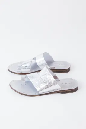 Abilene Toe Loop Sandals, Silver | Free People