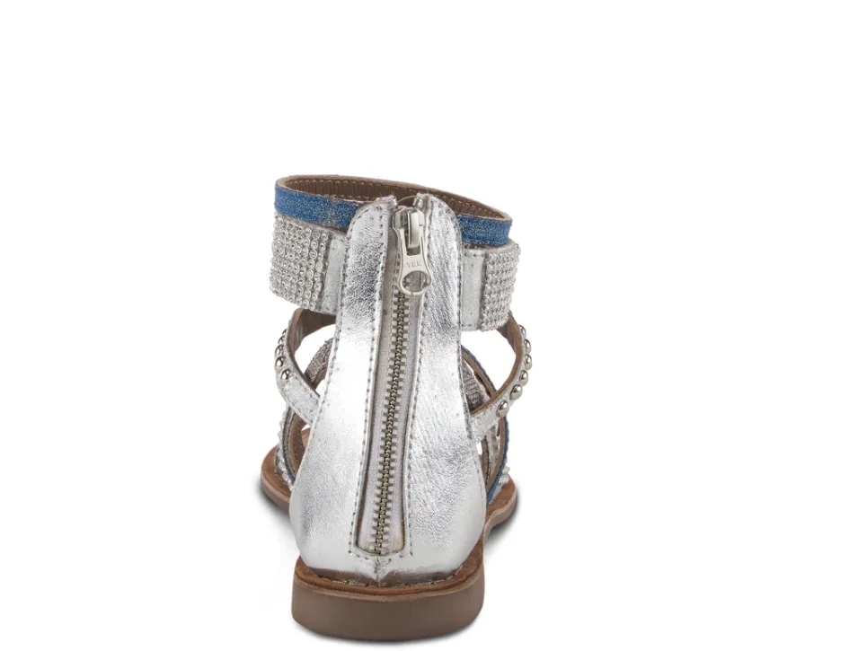 Azura BELALIA - SLM Silver Multi Leather SlingBack Sandals