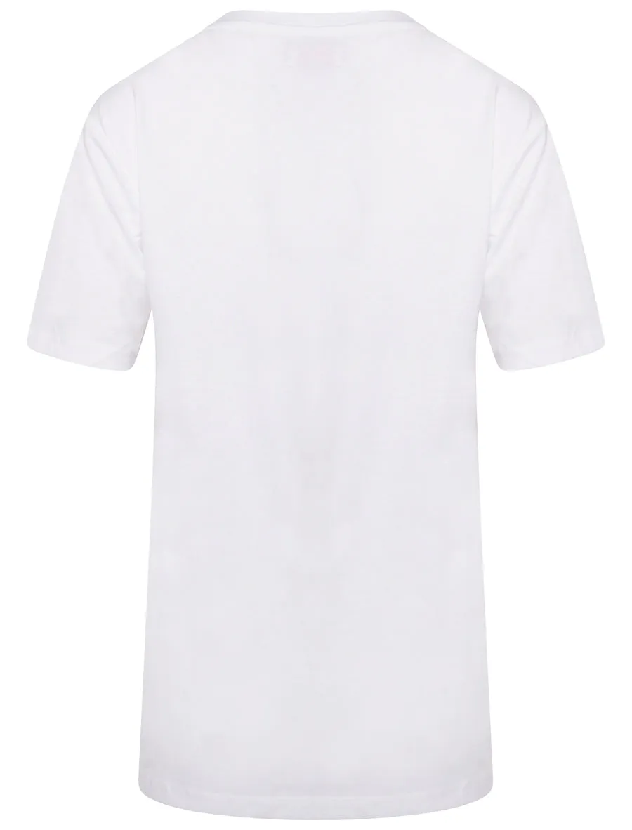 Cali On My Mind Motif Cotton T-Shirt in Optic White - South Shore