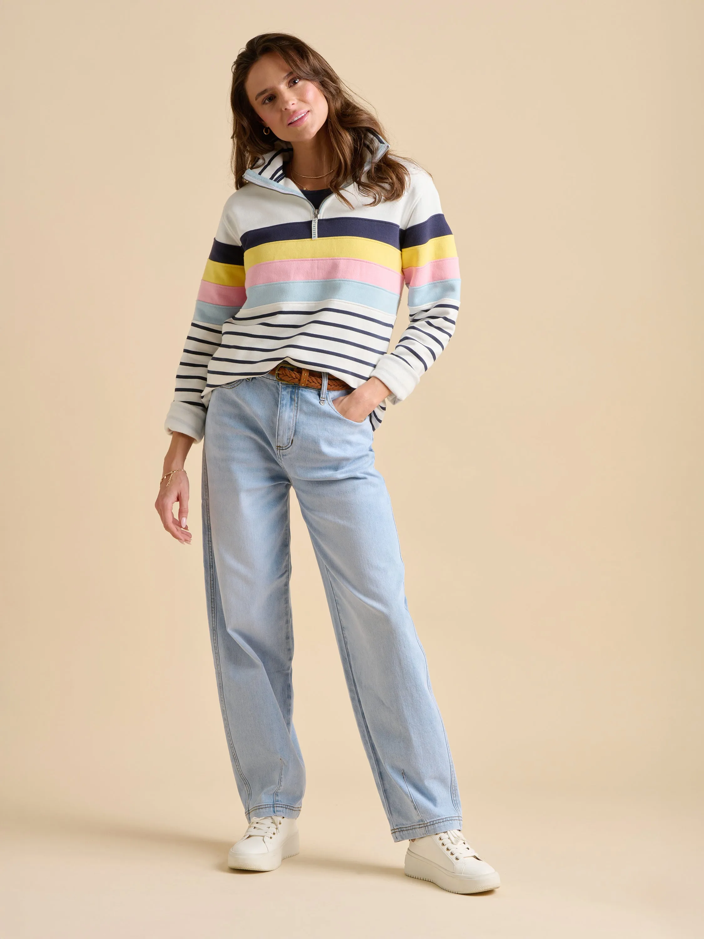 Chest Stripe Quarter Zip