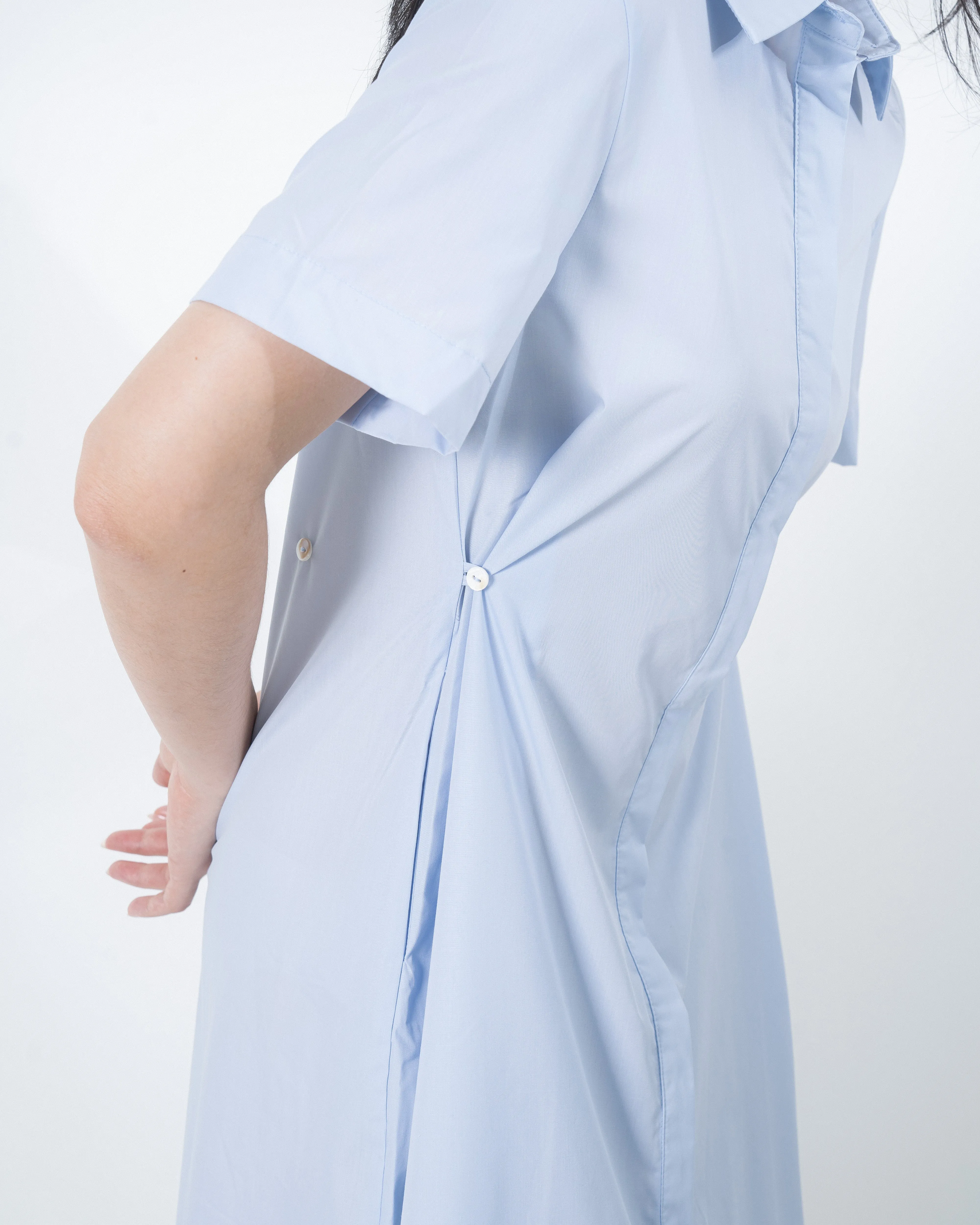 Clara Multi-Wear Shirt Dress (Light Blue)