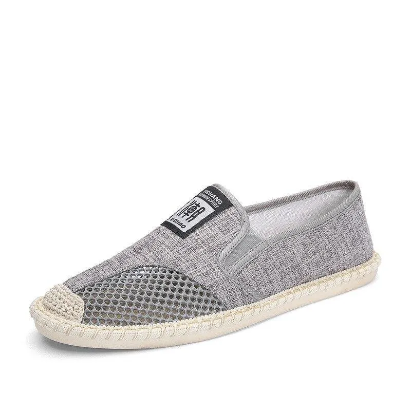 Cool Summer Linen Canvas Breathable Slip-on Shoes