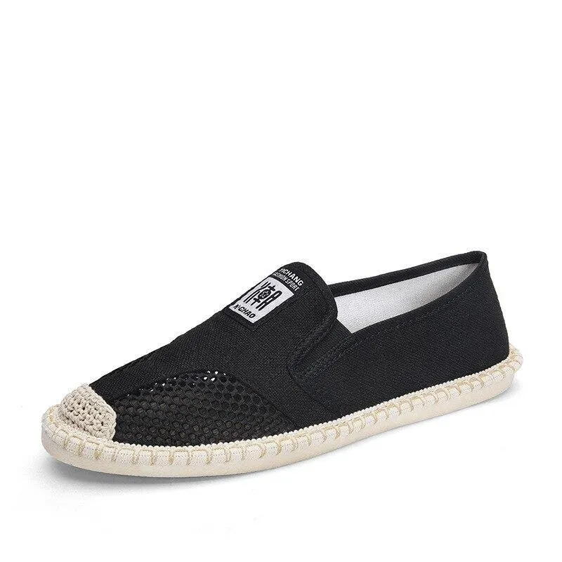 Cool Summer Linen Canvas Breathable Slip-on Shoes