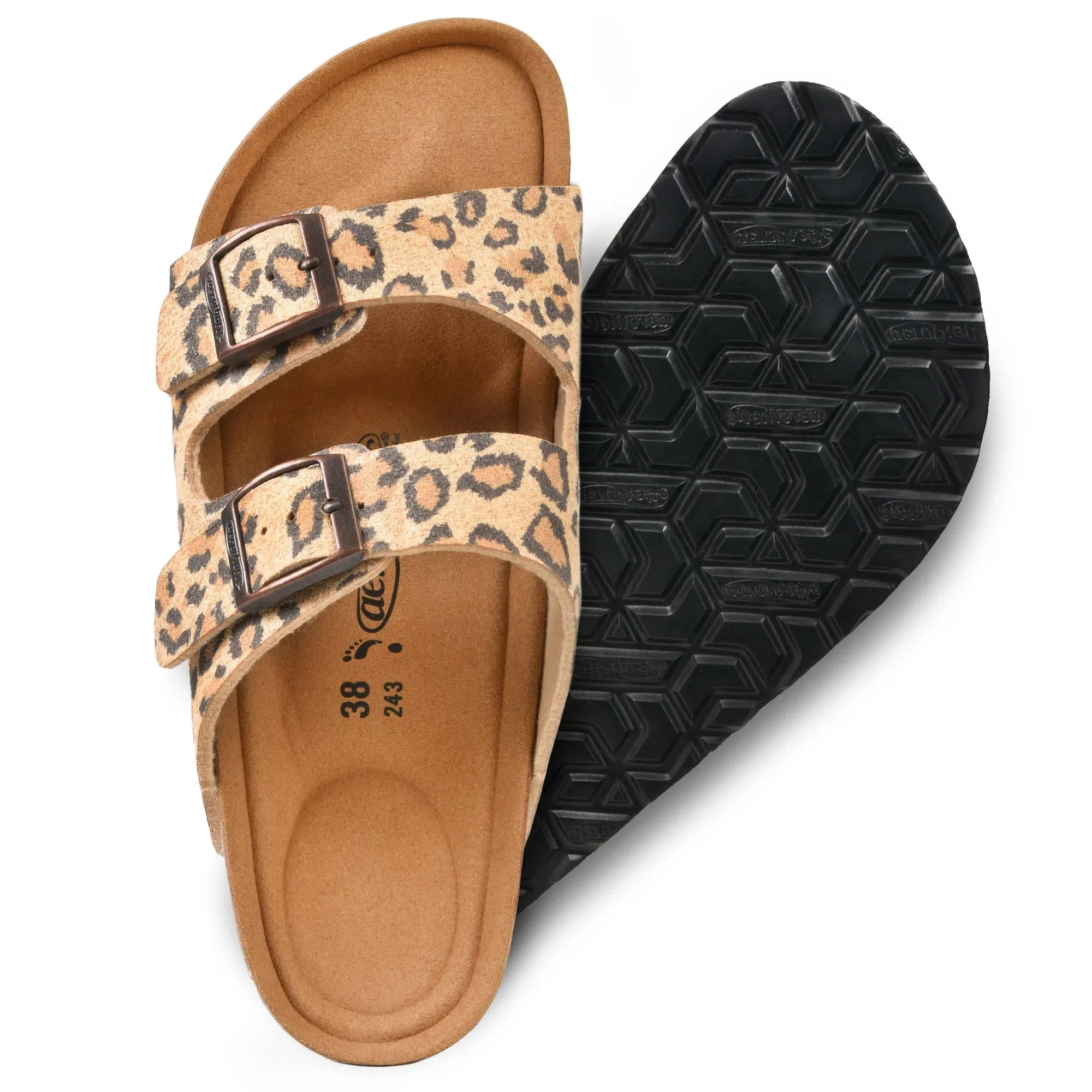 Ellys Women’s Slide Sandals in Leopard