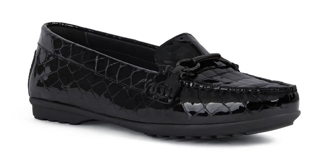 Geox Elidia Womens Leather Slip On Moccasins