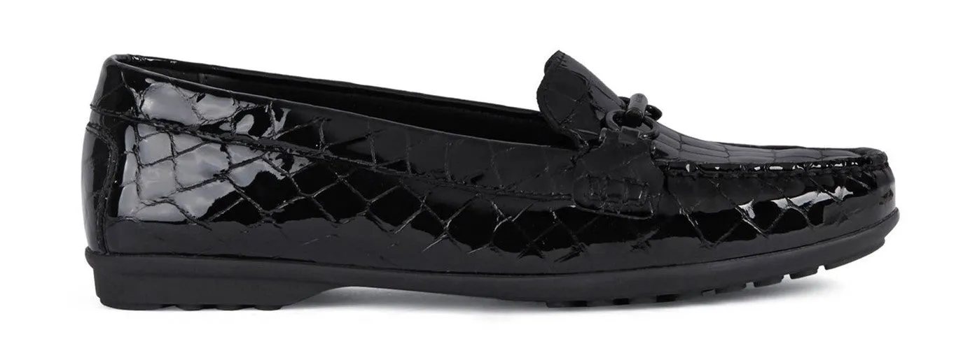 Geox Elidia Womens Leather Slip On Moccasins