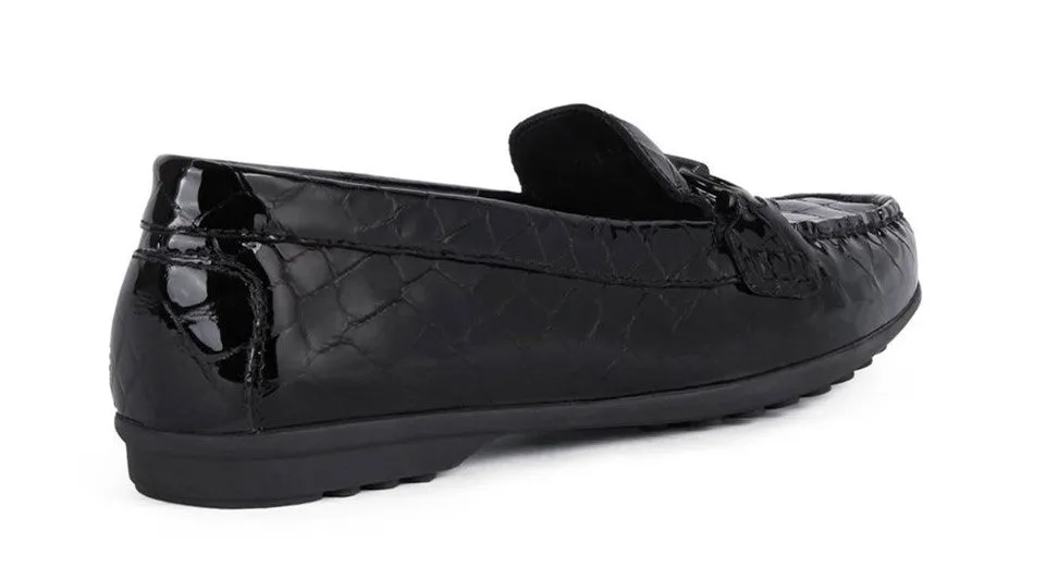 Geox Elidia Womens Leather Slip On Moccasins
