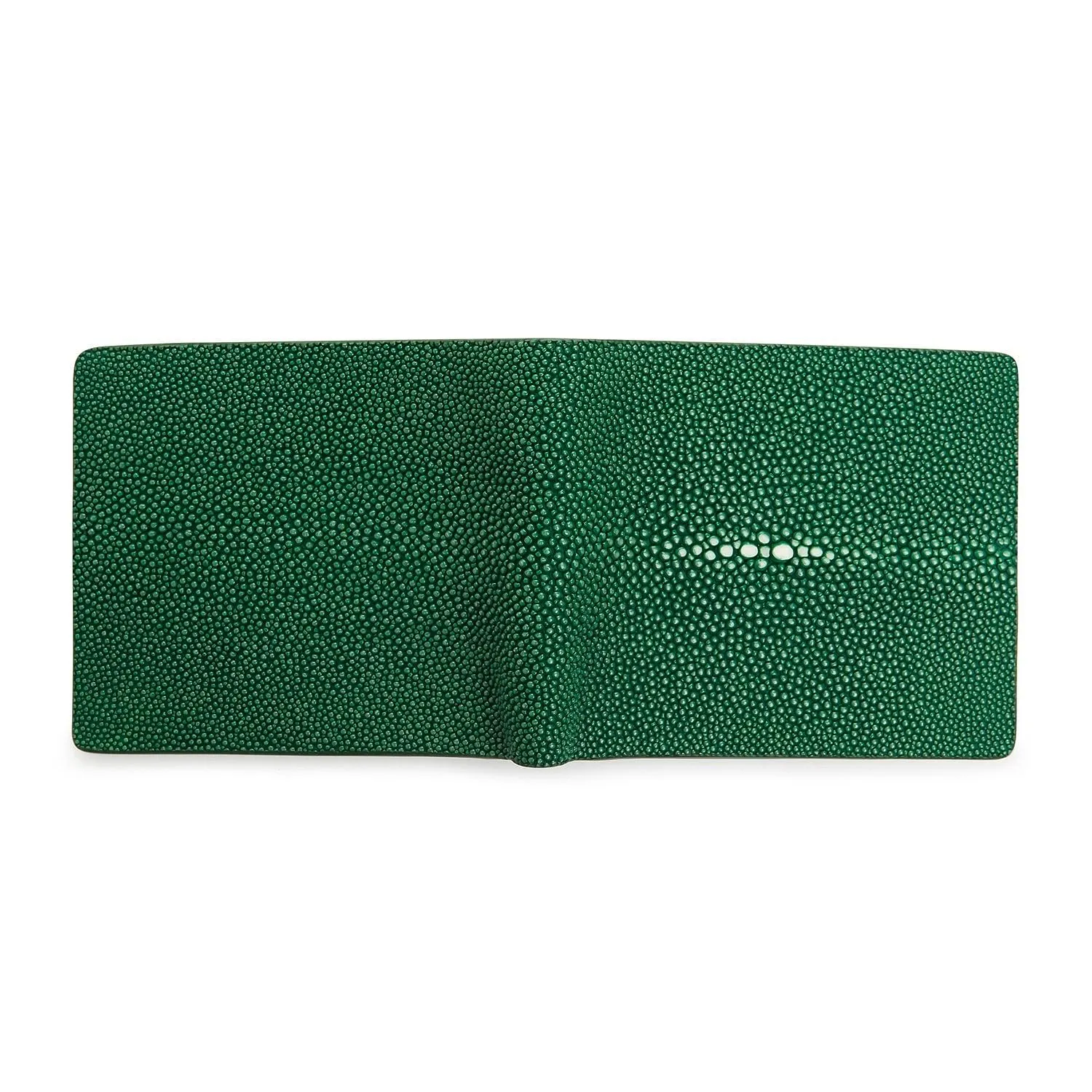 Green Polished Stingray Wallet