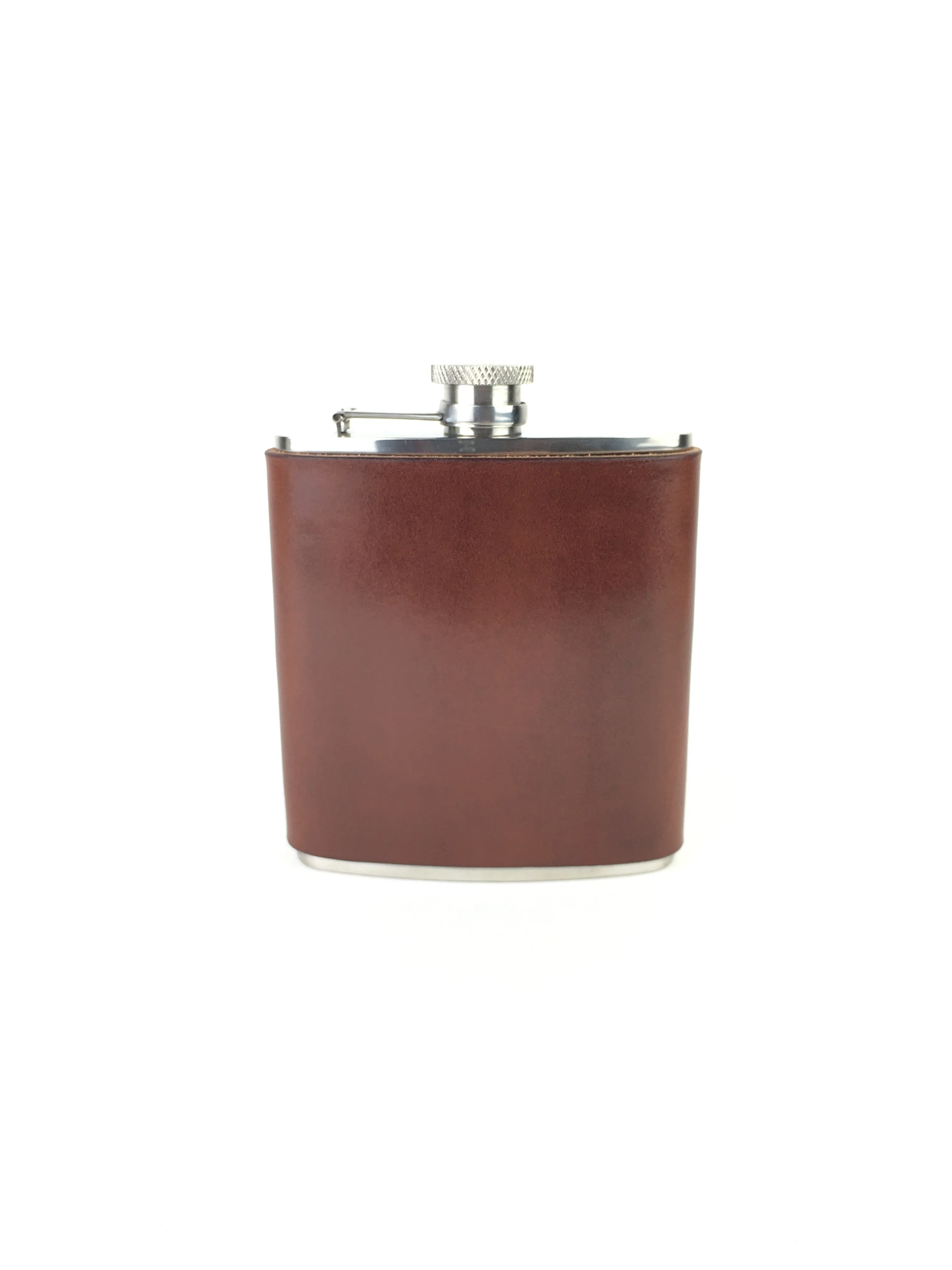H B WHISKY FLASK | ESPRESSO BROWN LEATHER
