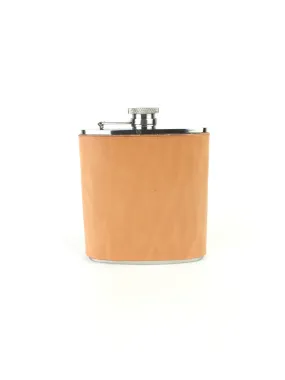 H B WHISKY FLASK | RUSSET LEATHER