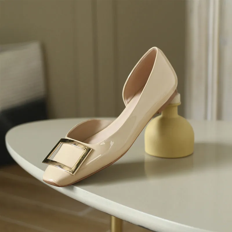 Joey Square Toe Ballet Flats