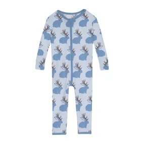 Kickee - Zipper Convertible Sleeper - Dew Jackalope