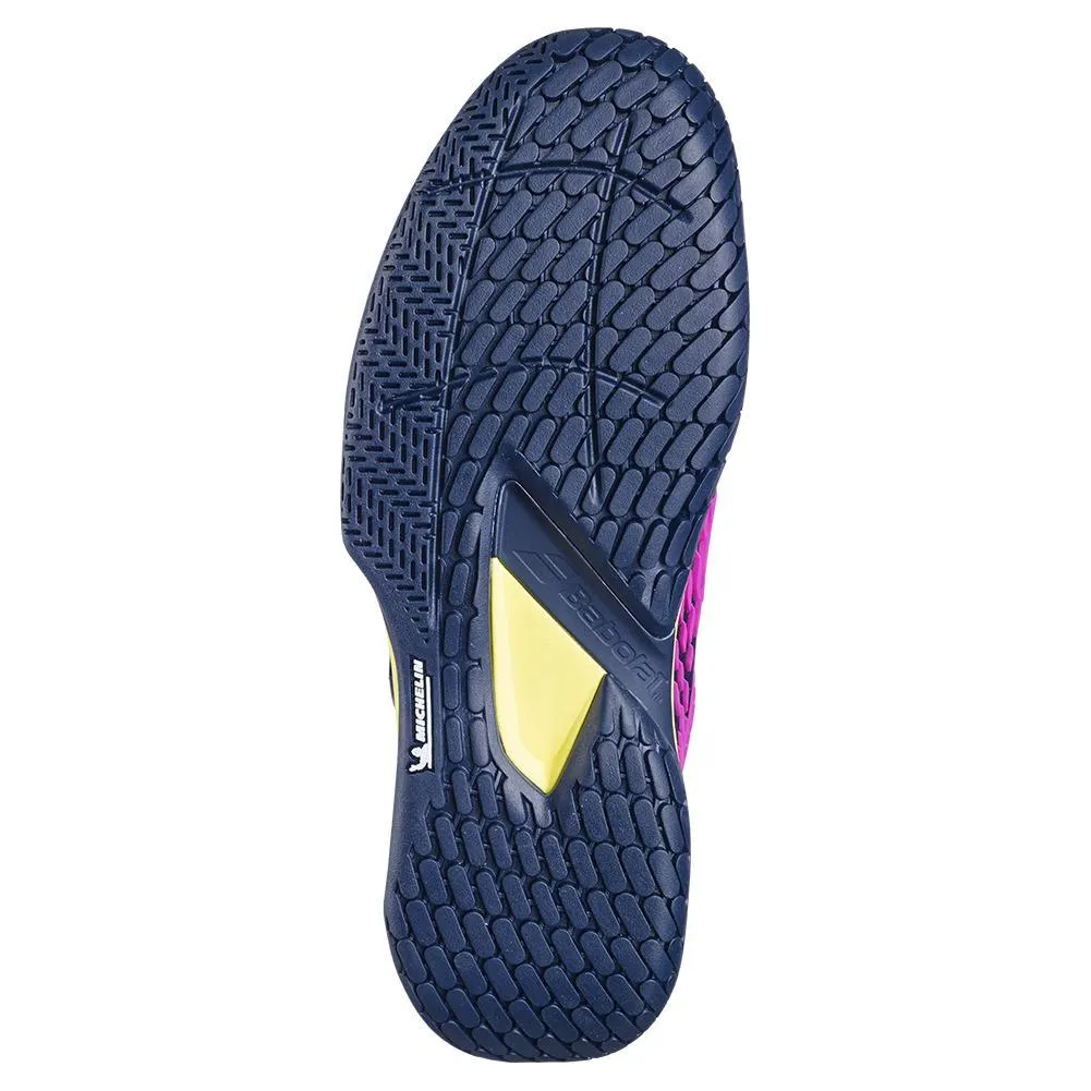 Men's Propulse Fury 3 All Court Tennis Shoes Dark Blue and Pink Aero