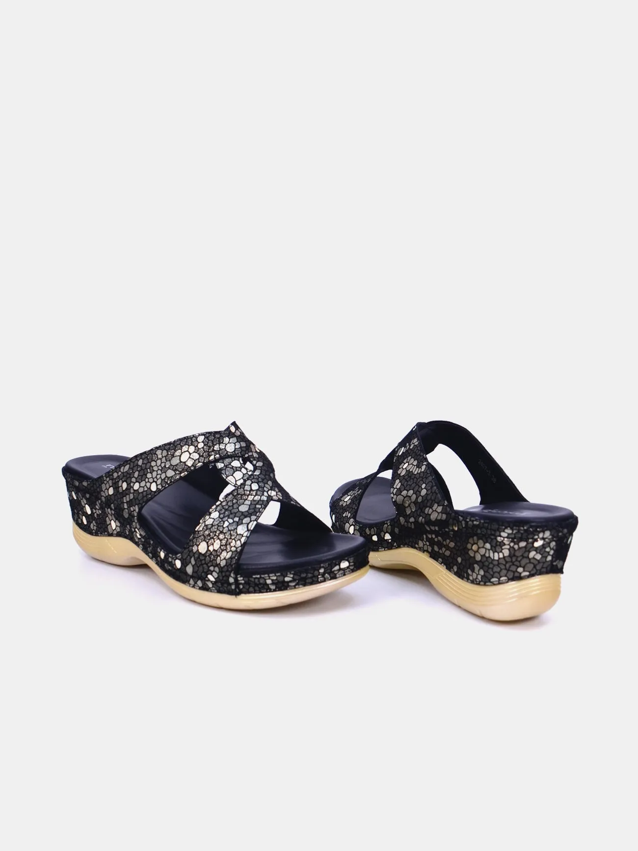 Michelle Morgan 2407-3 Women's Wedge Sandals