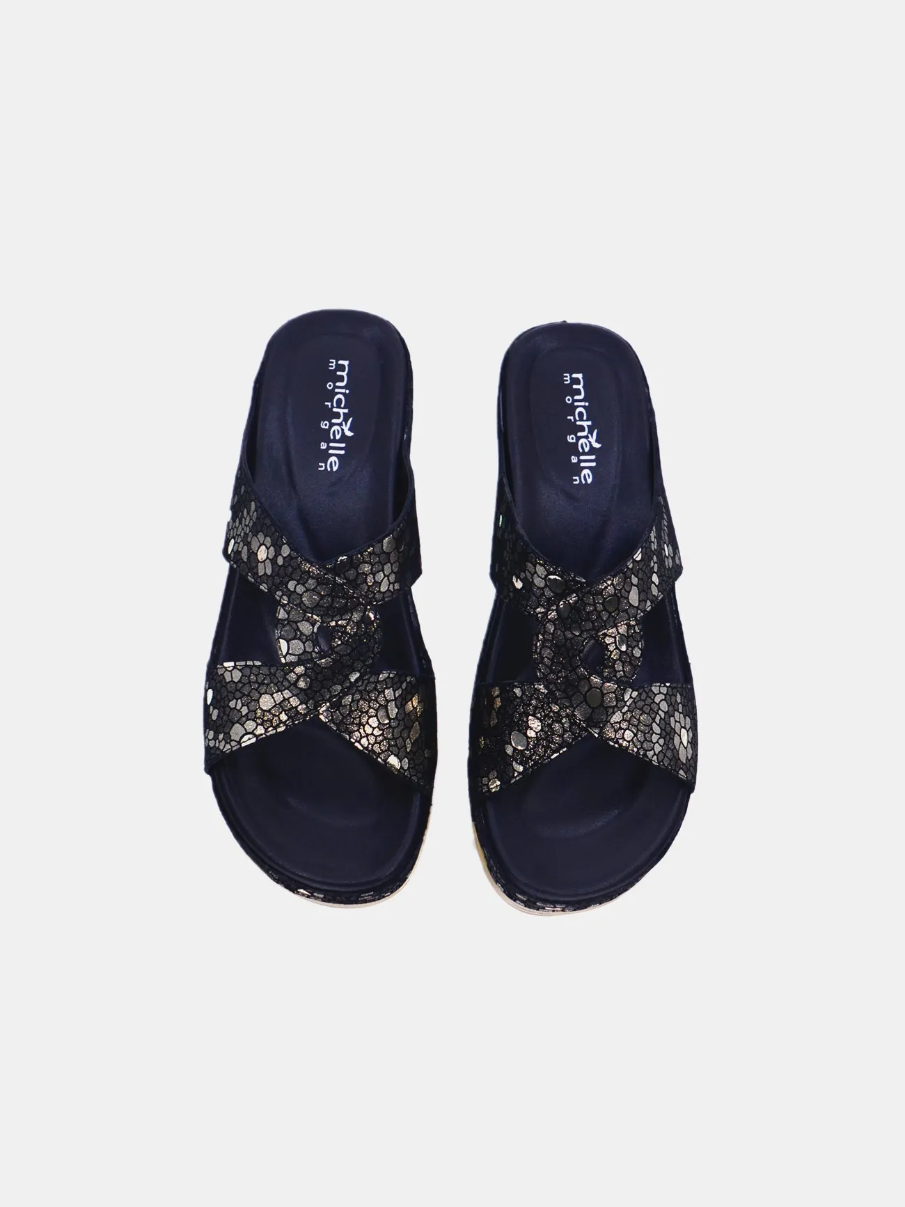 Michelle Morgan 2407-3 Women's Wedge Sandals