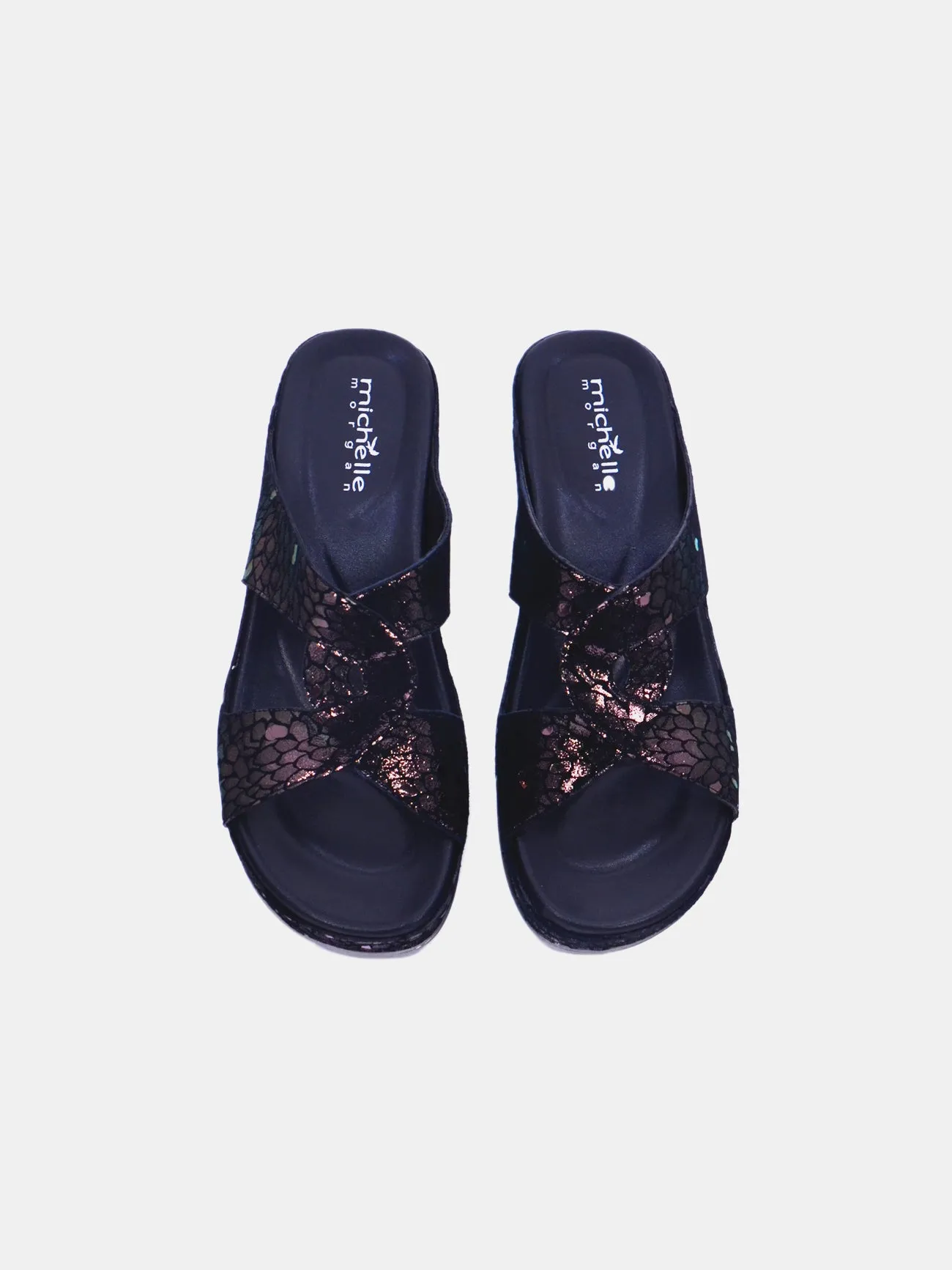 Michelle Morgan 2407-3 Women's Wedge Sandals