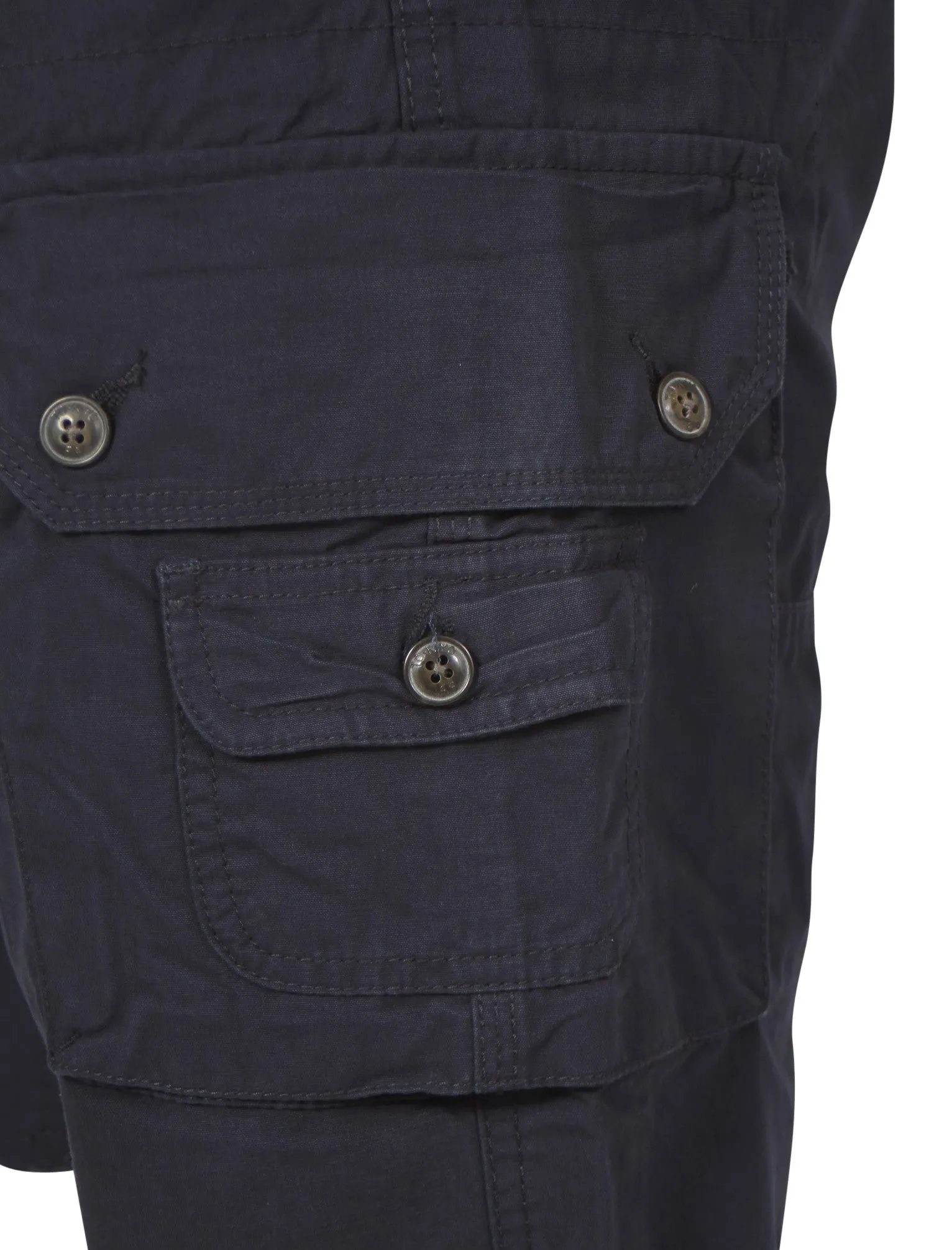 Patterson Cotton Cargo Shorts in Blue - Tokyo Laundry
