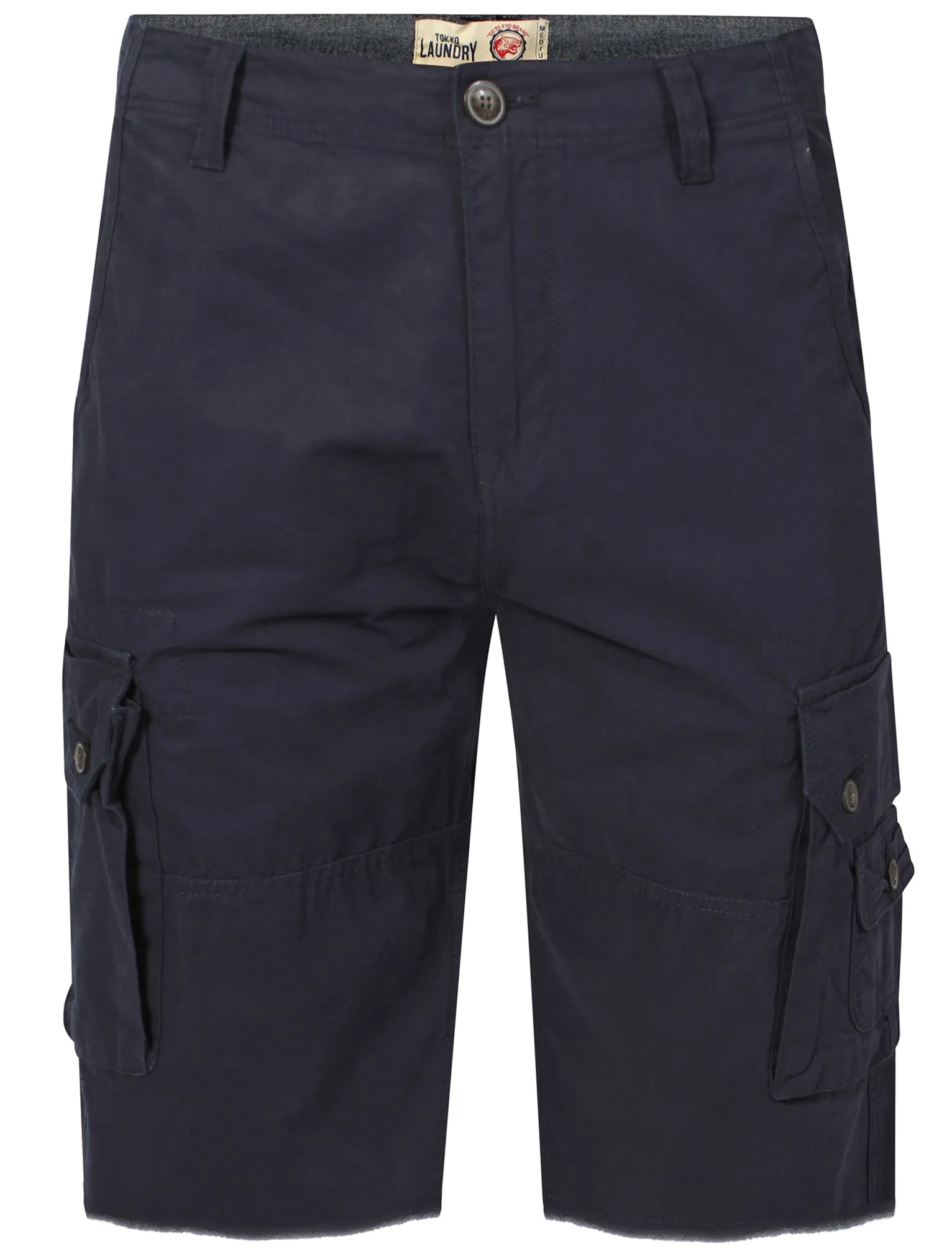 Patterson Cotton Cargo Shorts in Blue - Tokyo Laundry