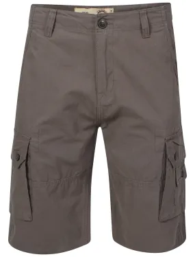 Patterson Cotton Cargo Shorts in Grey - Tokyo Laundry