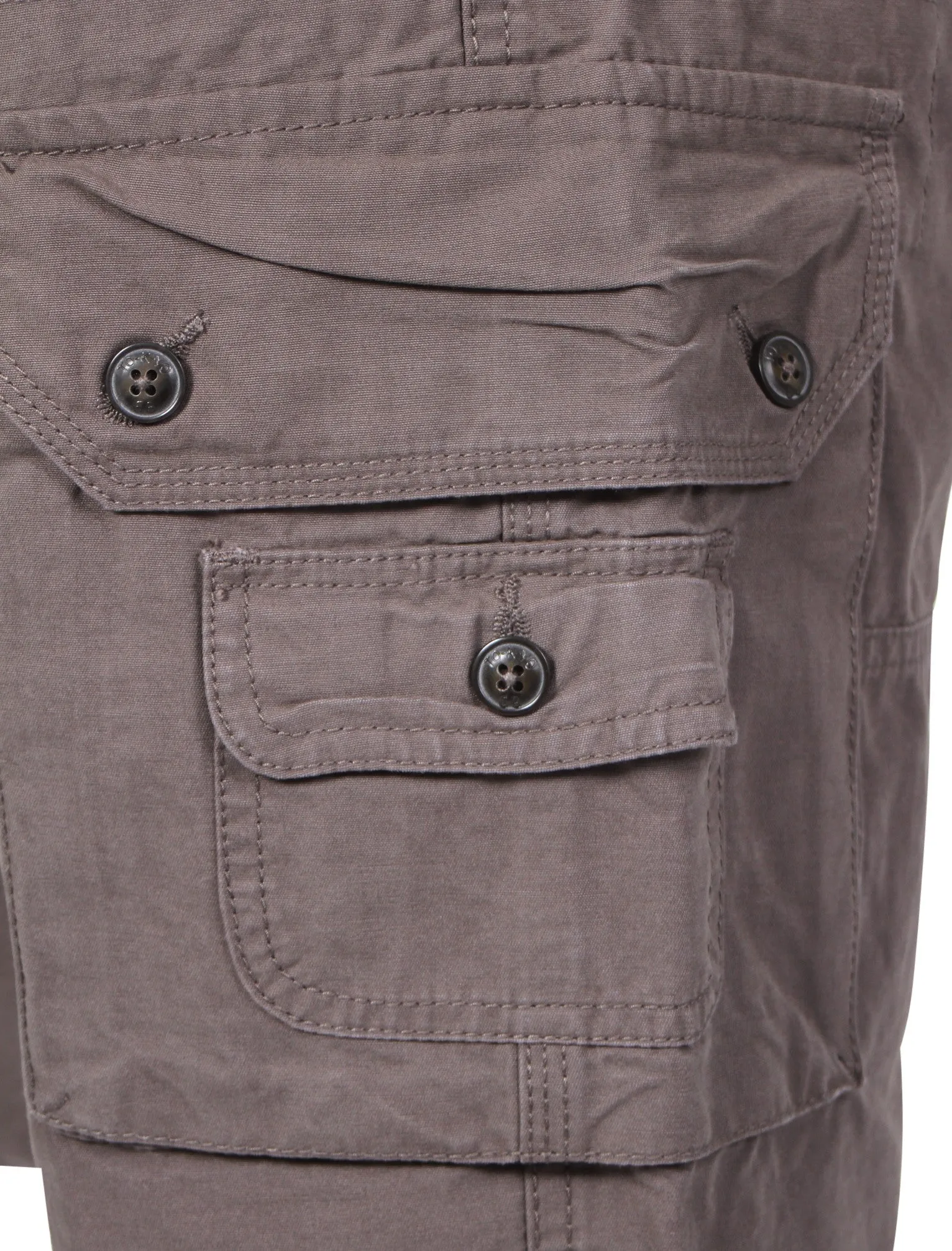 Patterson Cotton Cargo Shorts in Grey - Tokyo Laundry
