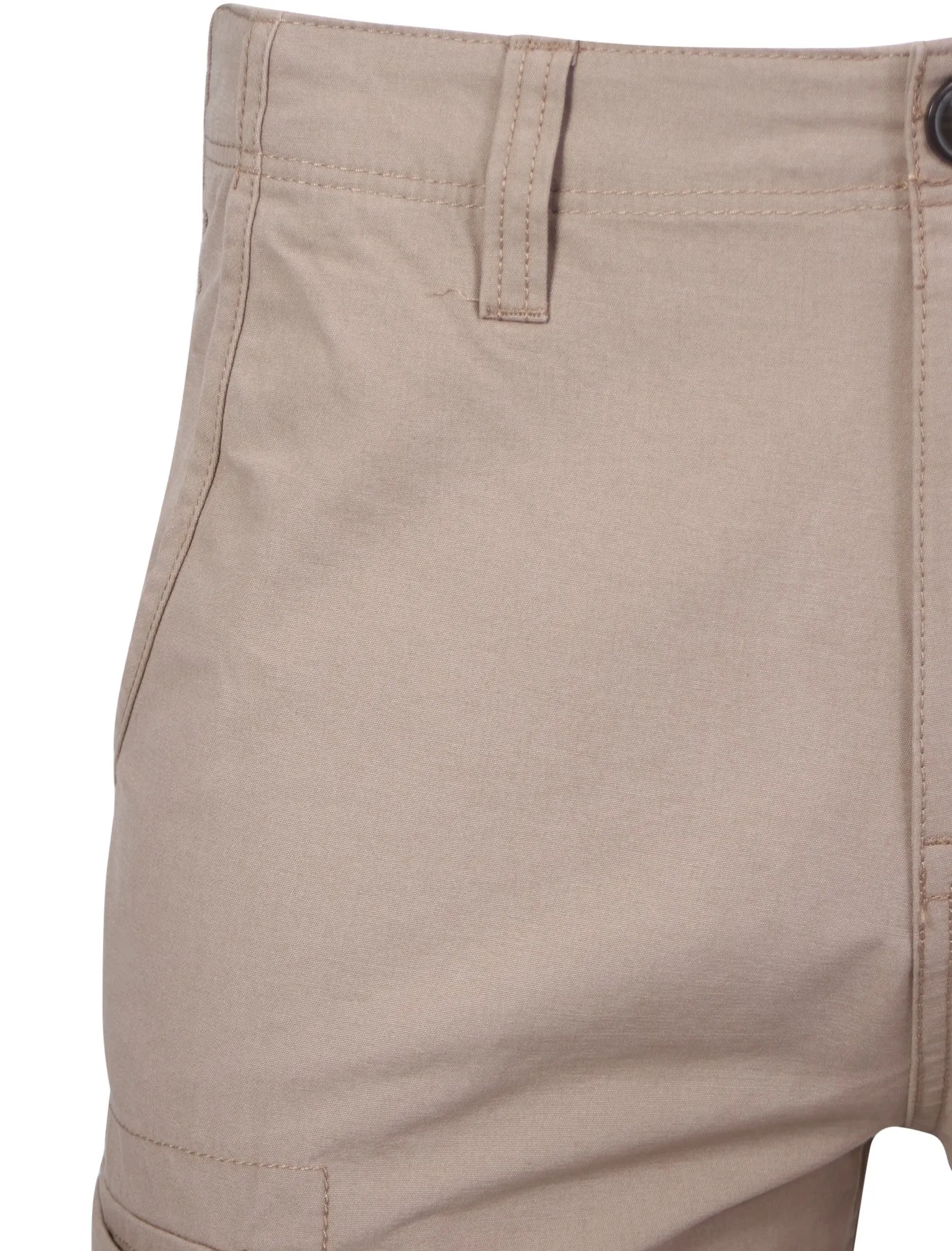 Patterson Cotton Cargo Shorts in Stone - Tokyo Laundry