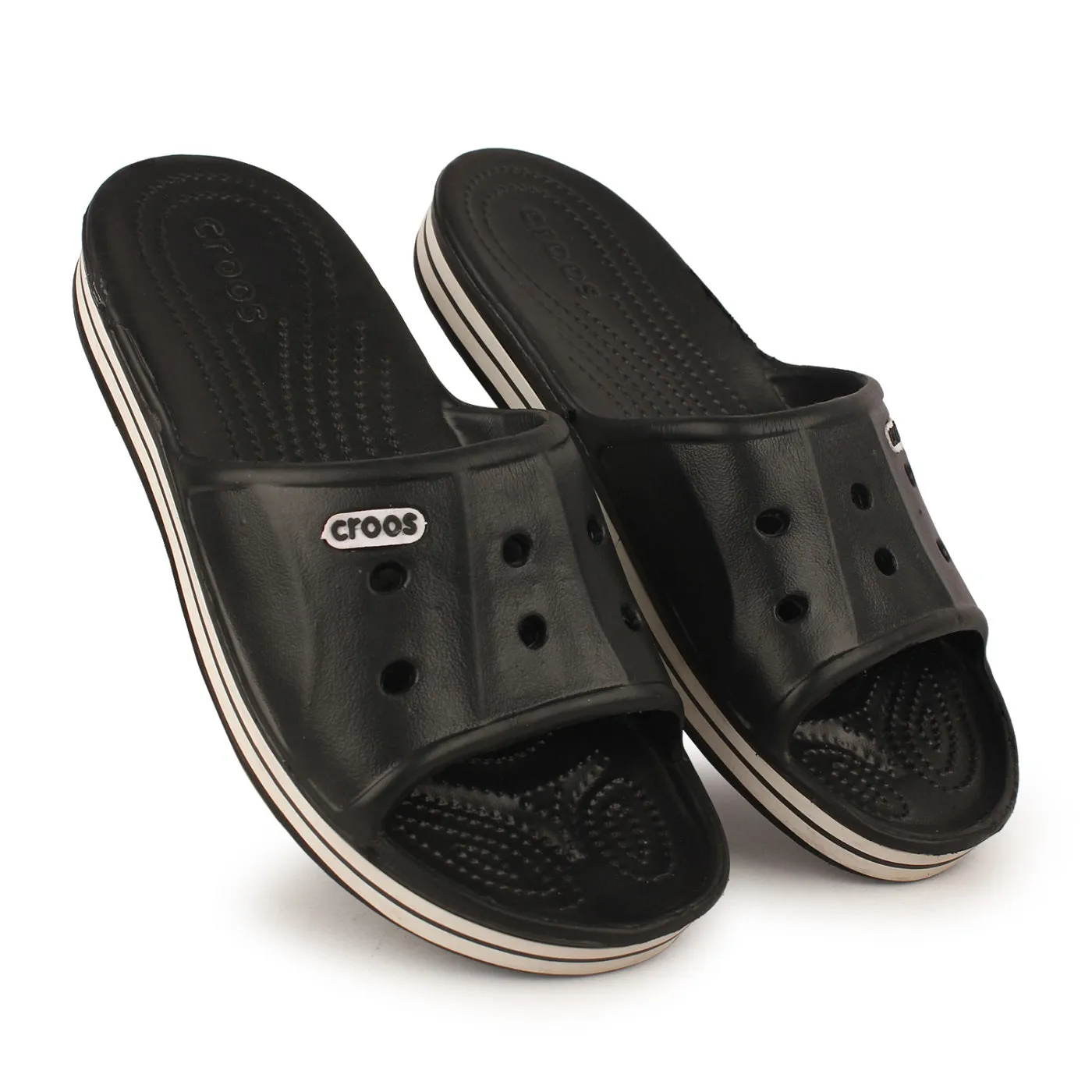 Richale Black Slider For Men