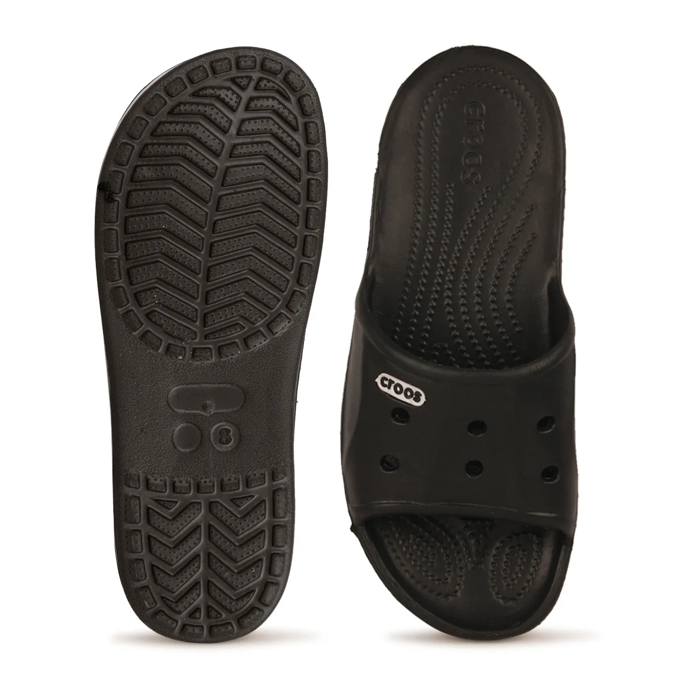 Richale Black Slider For Men