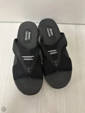 Sandals Flats By Skechers In Black, Size: 10