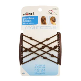 SCUNCI - Effortless Beauty Double Combs Upzing Medium - 1 Pack
