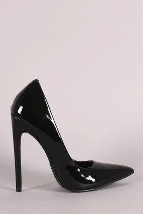 Shoe Republic LA Glossy Pointy Toe Stiletto Pump