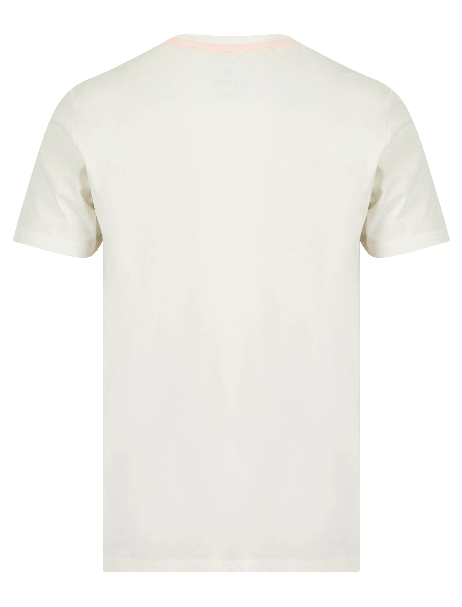 Sun Soaked Motif Cotton Jersey T-Shirt in Marshmallow White - South Shore