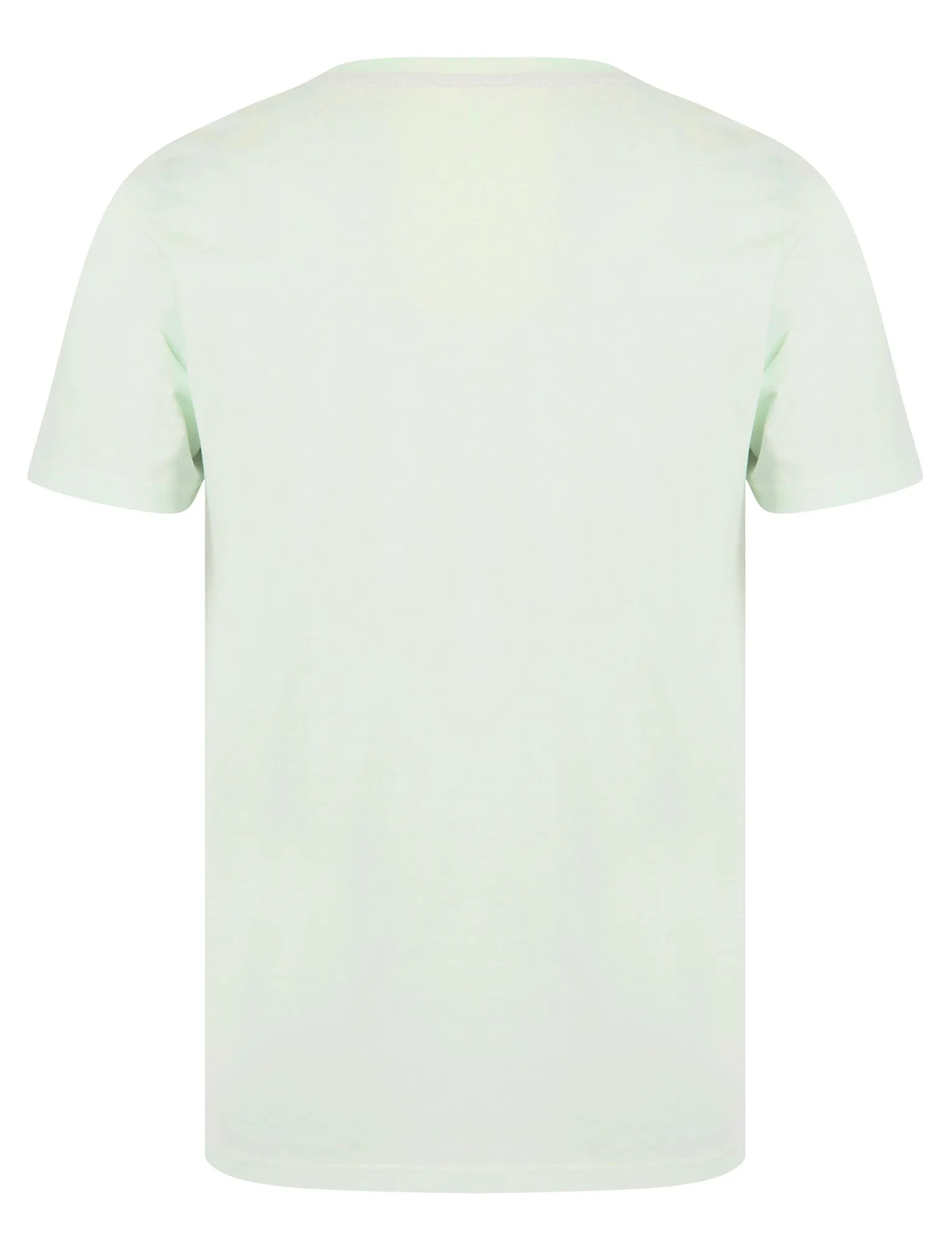 Surfers Point Motif Cotton Jersey T-Shirt in Hint Of Mint - South Shore