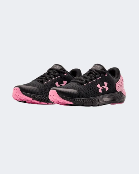Under Armour Charged Rogue 2 Kids Running Shoes Black/Pink